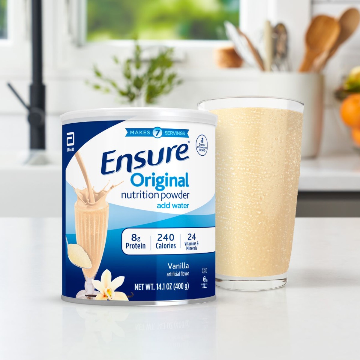 SỮA INSURES ORIGINAL 6 Lon- Ensure Original Vanilla Nutrition Powder, Protein Powder, 14.1 oz - 6 pack