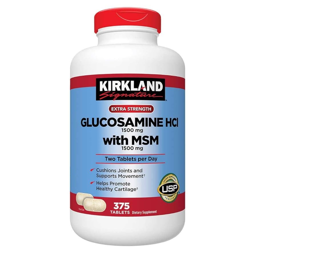 Kirkland Signature Glucosamine with MSM, 375 Tablets