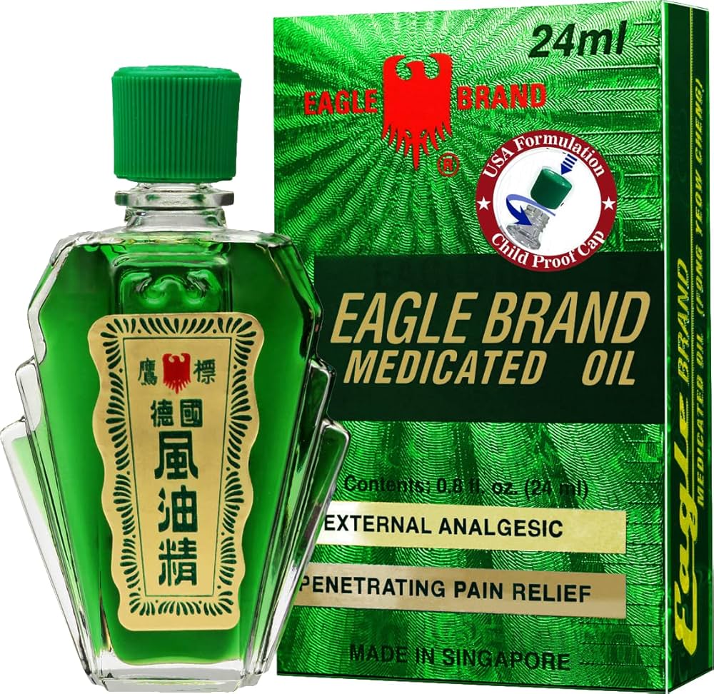 Dầu gió Xanh 24mL- 12 chai- Eagle Brand Medicated Oil