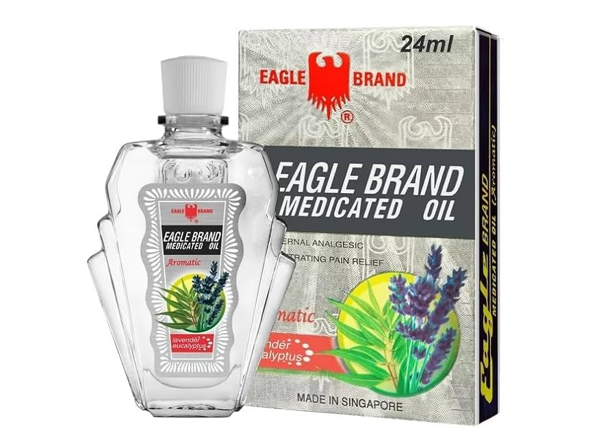 Dầu gió Chai màu Bạc 24mL (12 chai) - Eagle Brand Medicated Oil